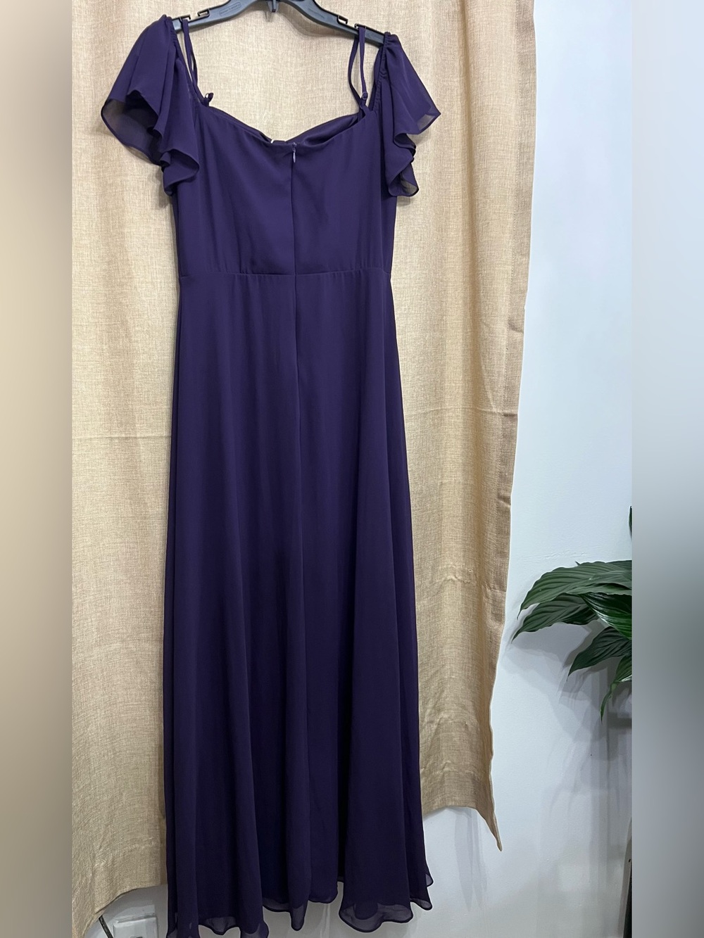 Ever Pretty  Chiffon Gown in Purple size large - Picture 3 of 8